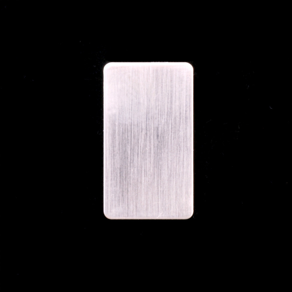 Metal Stamping Blanks Sterling Silver Rectangle, 15mm (.60") x 8.5mm (.33"), 24g